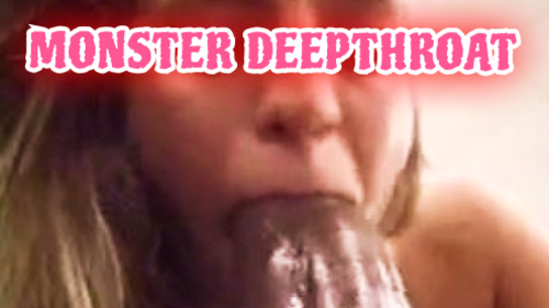 Slutty white babe crying while deepthroat a BBC
