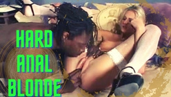 Blond haired wife worships BBC while talking dirty