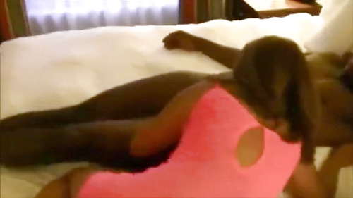 Husband films wife getting blacked in their marital bed