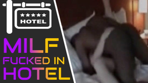 Horned up white wife enjoying interracial sex in a hotel