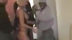 Black men line up to pillage that white mature pussy
