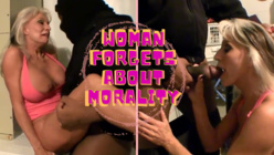Woman forgets about morality and gets fucked by the bully