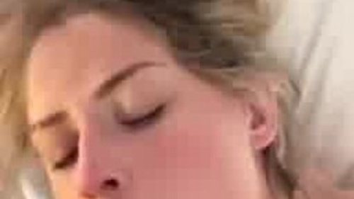 Carly taking BBC seed on her face