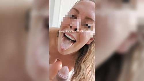 daddyscowgirl 230 - Cock Milking, Cock Worship, Cum In Mouth, Cum Licking, Cum Swallow, Cumshot, Deepthroat, OnlyFans, Swallowing