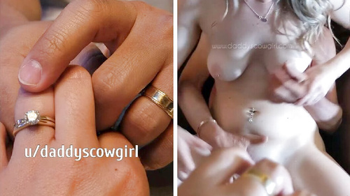 ???? Blonde, Hotwife, Husband, Sharing, Swingers, Threesome, Tits, Wife, Wifey – daddyscowgirl (Clip)