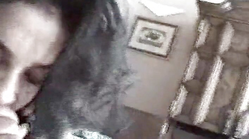 American-African Girl's Messy Blowjob Facial