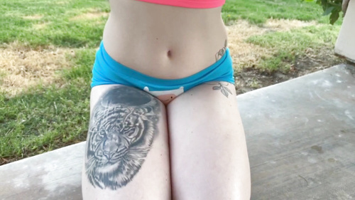 Scarlett Panda-Backyard Facial