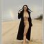 Bib boobed babe showing her body on the beach