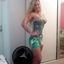 Hot lady with sexy curves teasing in an amateur gallery