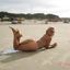 Hot lady with sexy curves teasing in an amateur gallery