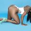 Superior black babe shows her awesome physique