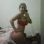 Hot lady with sexy curves teasing in an amateur gallery