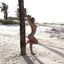 Hot lady with sexy curves teasing in an amateur gallery