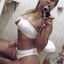 Hot lady with sexy curves teasing in an amateur gallery