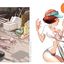 Drawn redhead cuckolding hard in a hot porn comic book