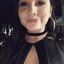Curvy brunette talking about her addiction to BBC