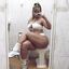 Hot lady with sexy curves teasing in an amateur gallery