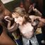 Interracial BBC gangbang porn pictures with whores