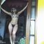 Hot lady with sexy curves teasing in an amateur gallery