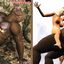 White whore fucks a literal ape in this taboo cartoon story