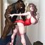 Cartoon interracial porn with really slutty bimbo