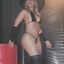 Hot lady with sexy curves teasing in an amateur gallery