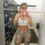 Hot lady with sexy curves teasing in an amateur gallery