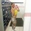 Hot lady with sexy curves teasing in an amateur gallery