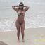 Hot lady with sexy curves teasing in an amateur gallery