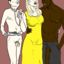 Assortment of the raunchiest interracial toons