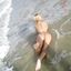 Hot lady with sexy curves teasing in an amateur gallery