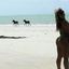 Hot lady with sexy curves teasing in an amateur gallery