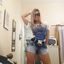 Hot lady with sexy curves teasing in an amateur gallery