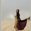 Bib boobed babe showing her body on the beach