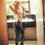Hot lady with sexy curves teasing in an amateur gallery